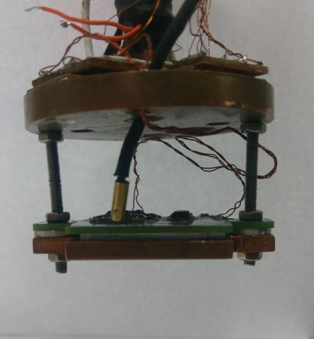 Another mounting of cold-electronics and cernox temperature sensor